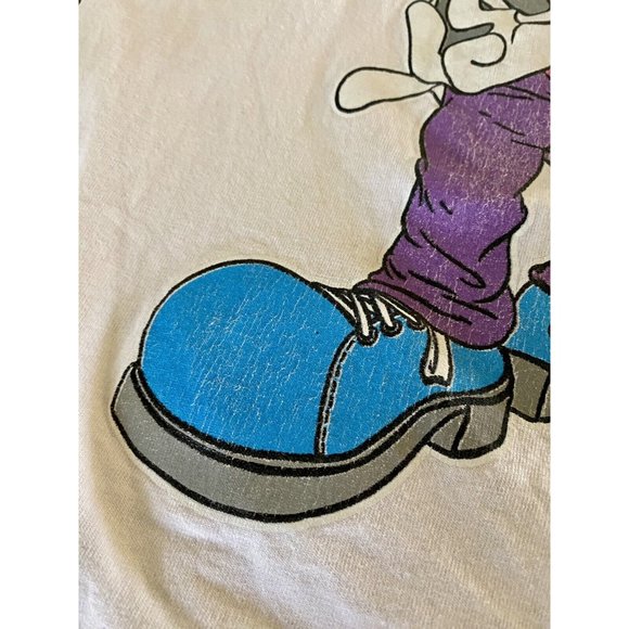 Looney Tunes 1994 Sun Sportswear Large Shirt Vintage Daffy Duck Tweety Bugs READ - Picture 10 of 16